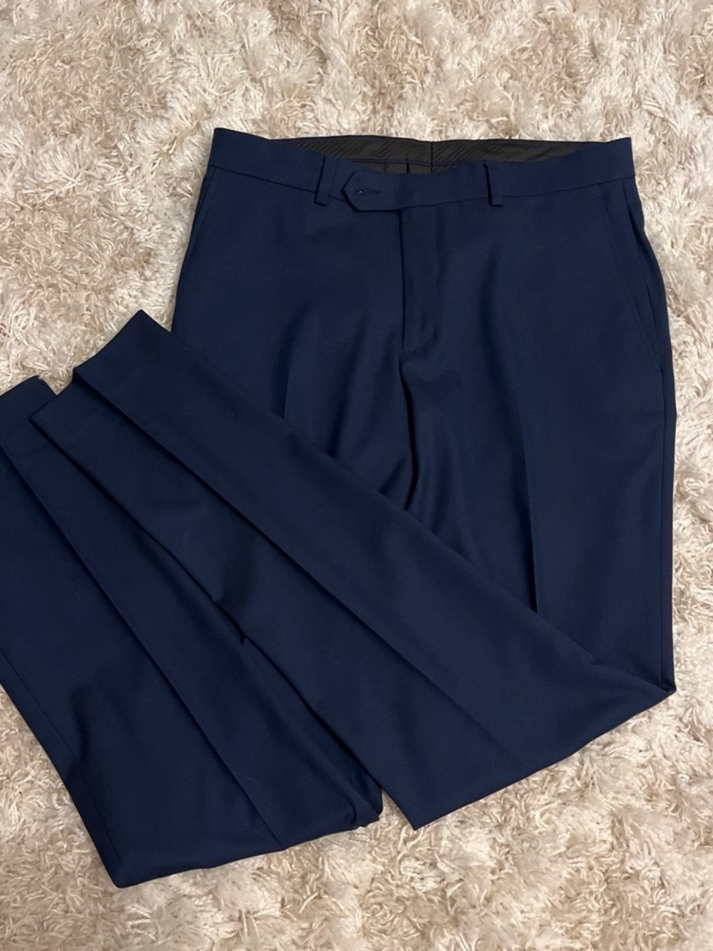 Apt. 9 Men's Navy Dress Pants - Tailored Flat-Front Trousers size 30/32